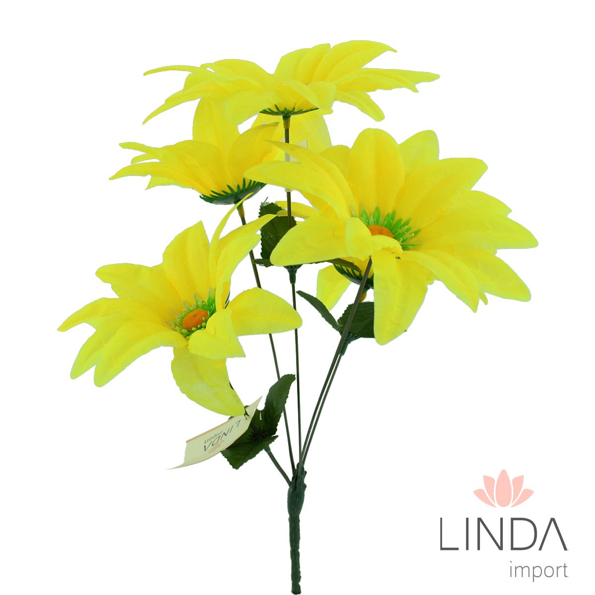 Buquê de Flor C/5 Galhos 36CM e Mix de Cores Aaa1001
