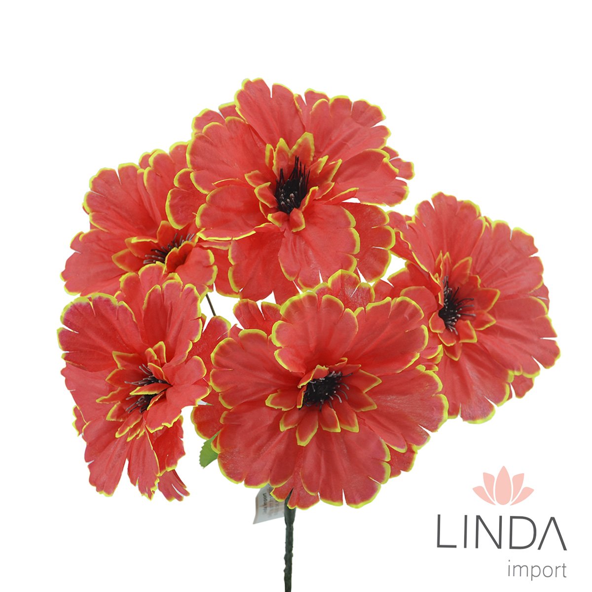 Buquê de Flor C/5 Galhos 36CM e Mix de Cores Aaa1002