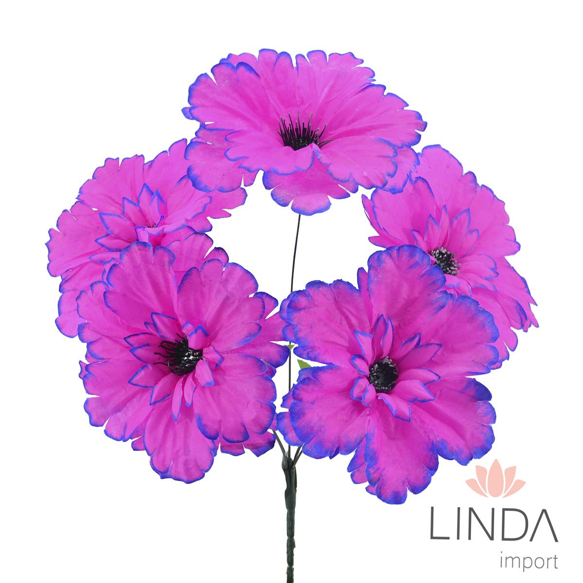 Buquê de Flor C/5 Galhos 36CM e Mix de Cores Aaa1002