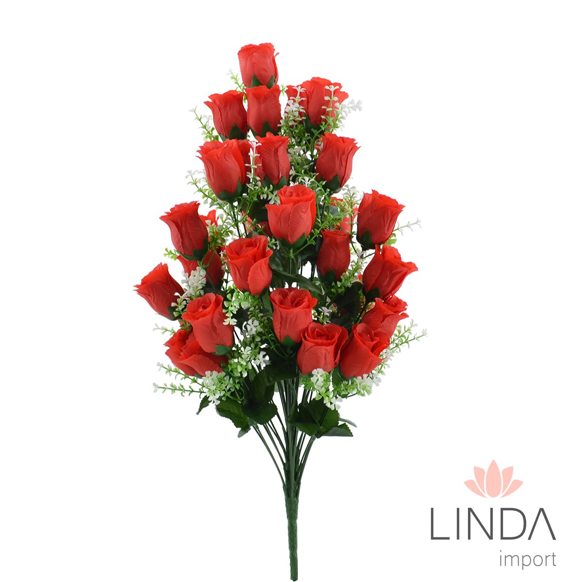 Buquê de Rosas Botão C/36 Galhos 68CM Mix de Cores Aaa1003