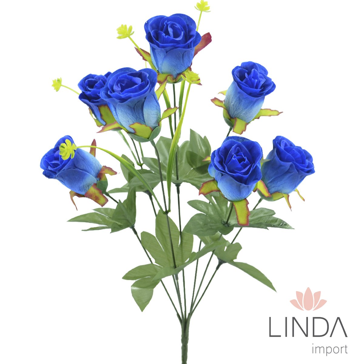 Buquê de Rosas Botão C/7 Galhos 50CM Mix de Cores Aaa1023