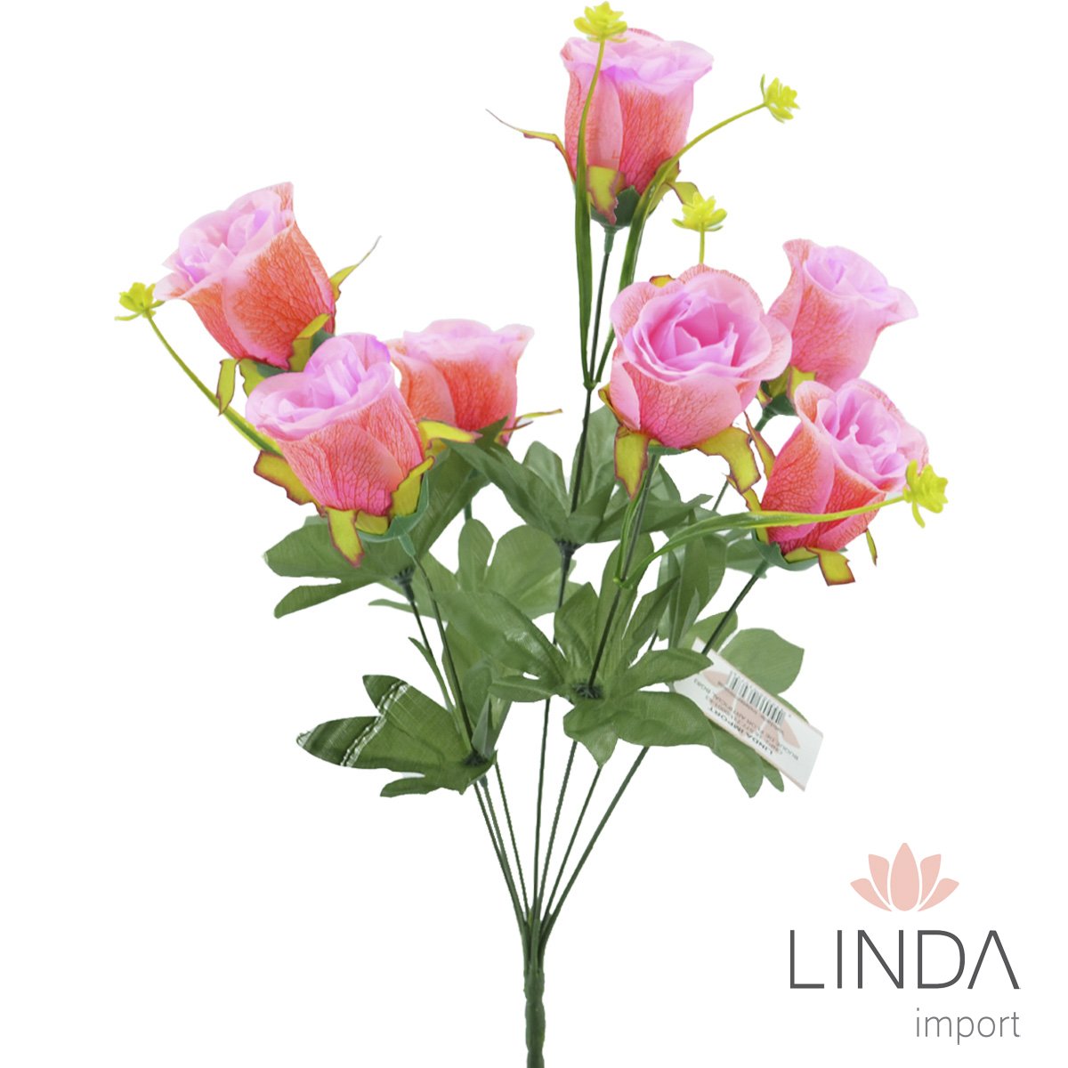 Buquê de Rosas Botão C/7 Galhos 50CM Mix de Cores Aaa1023