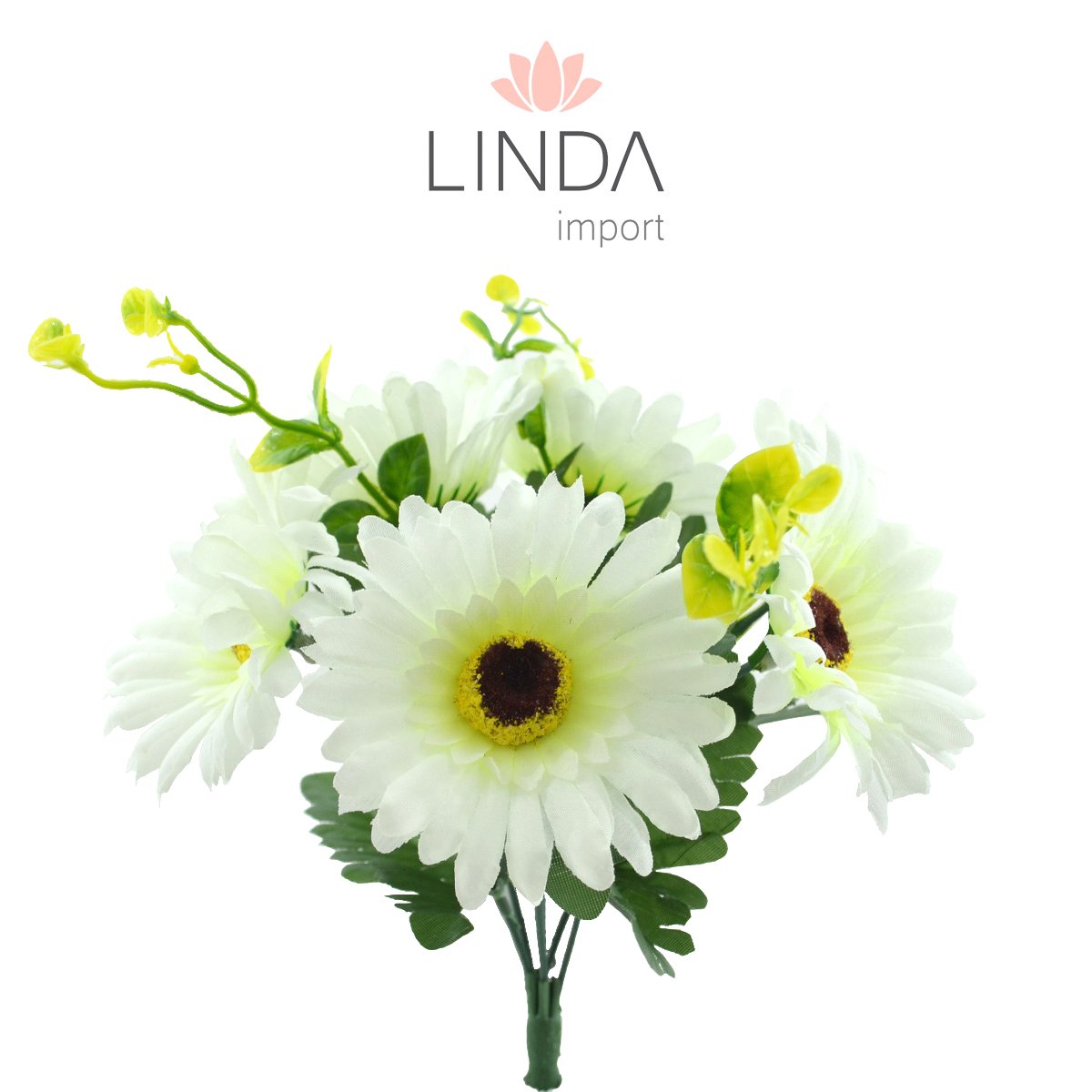 Mini Buque de Gerberas C/6 Galhos 24CM Mix de Cores BG100