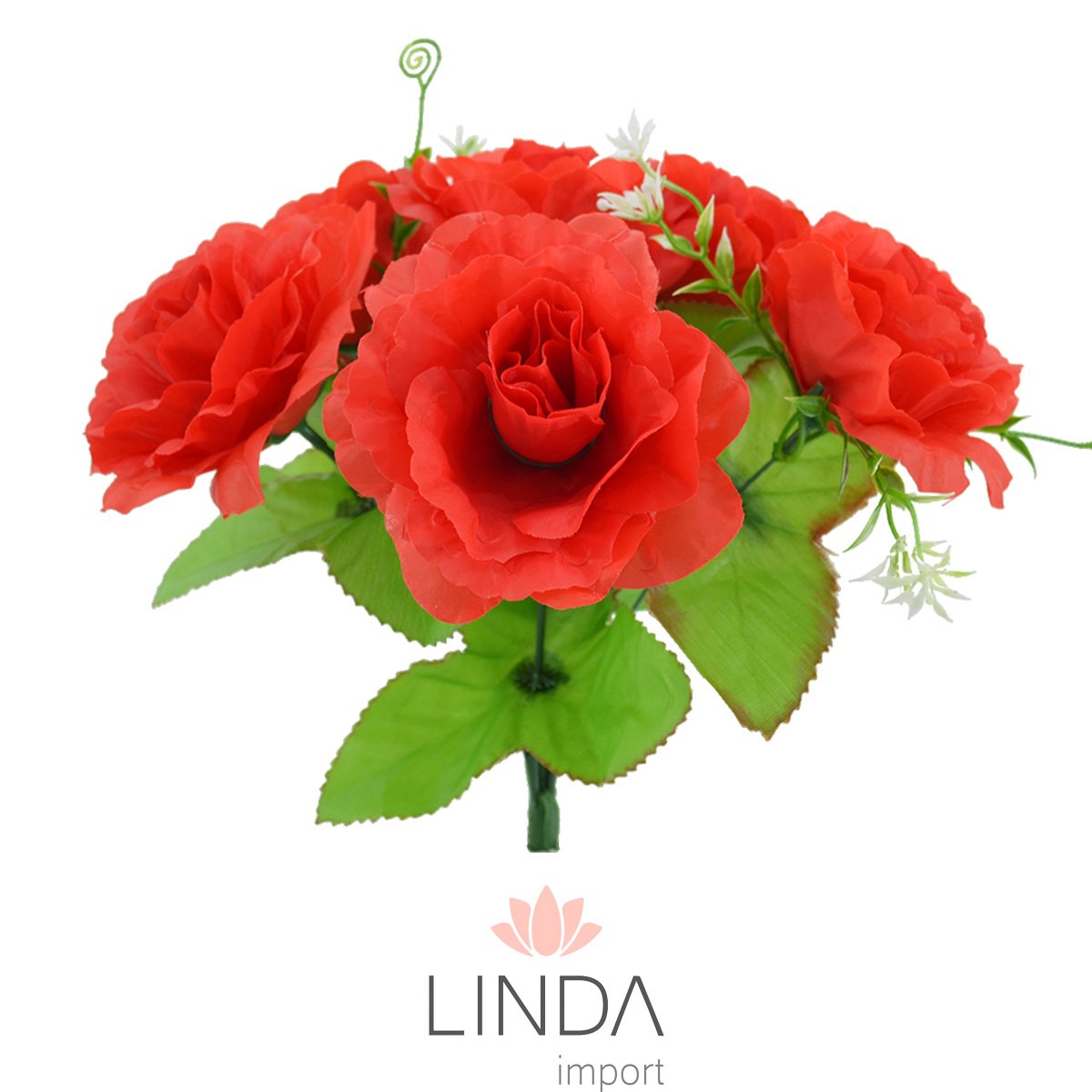 Mini Buque de Rosas C/6 Galhos 23CM Mix de Cores BG101