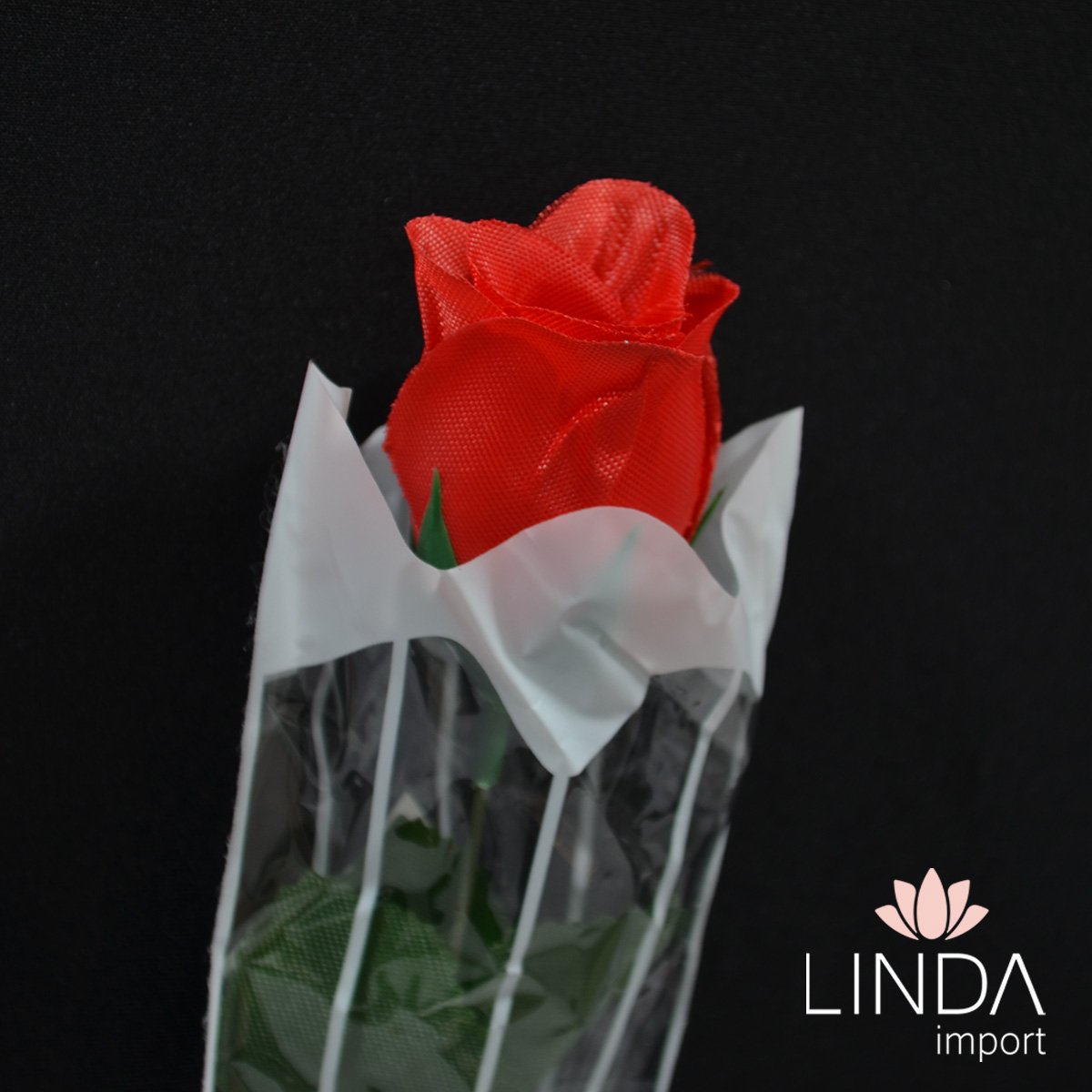 Haste de Rosa Artificial 40CM Vermelha Aaa1014