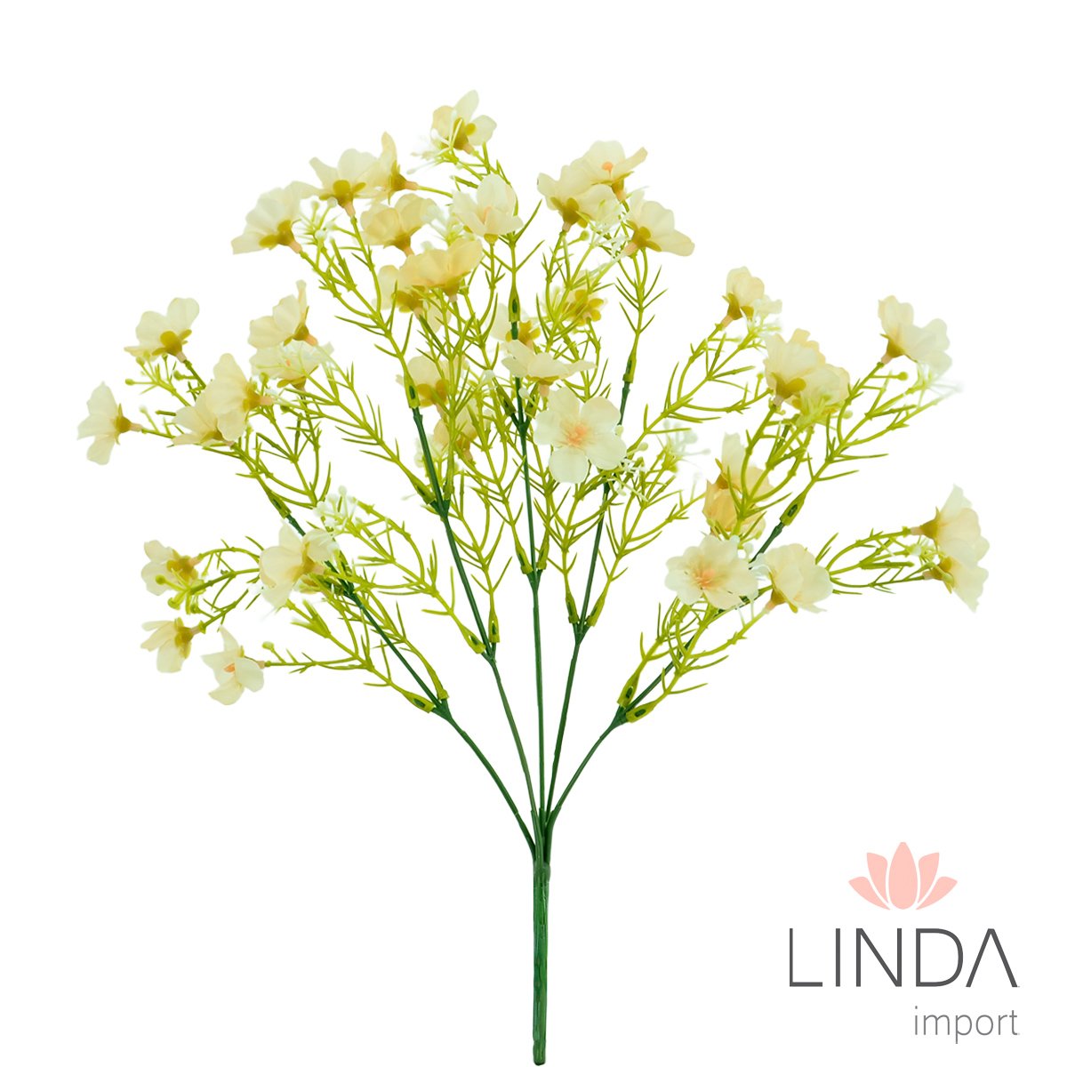 Mini Buquê de Flor C/5 Galhos 33CM Mix de Cores Bi90
