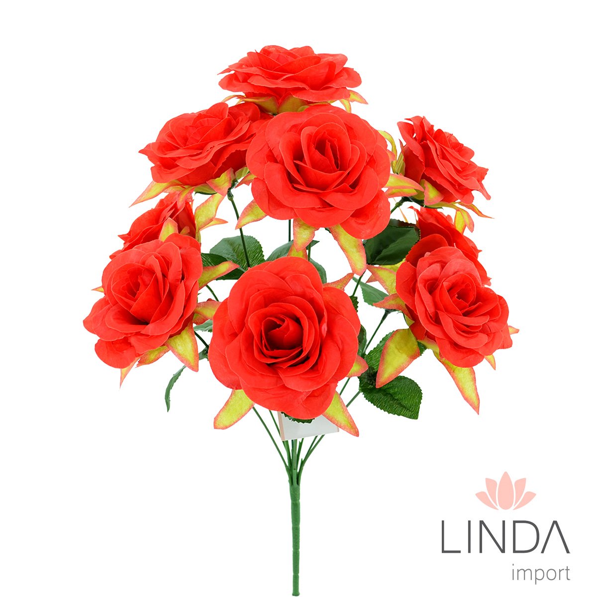 Buquê de Rosas C/9 Galhos 51CM Mix de Cores El38
