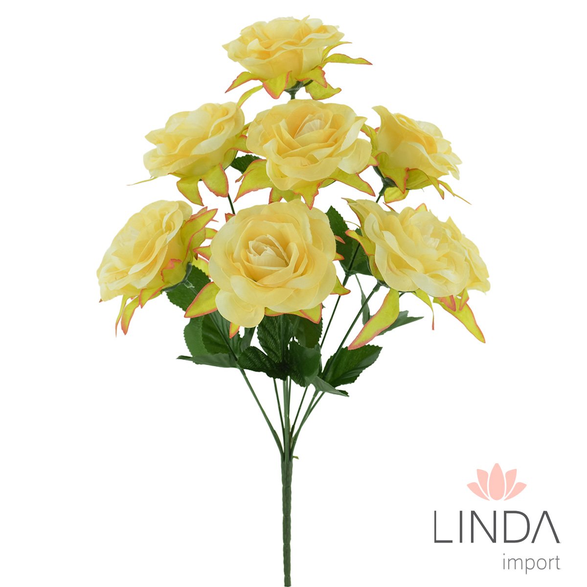 Buquê de Rosas C/9 Galhos 51CM Mix de Cores El38
