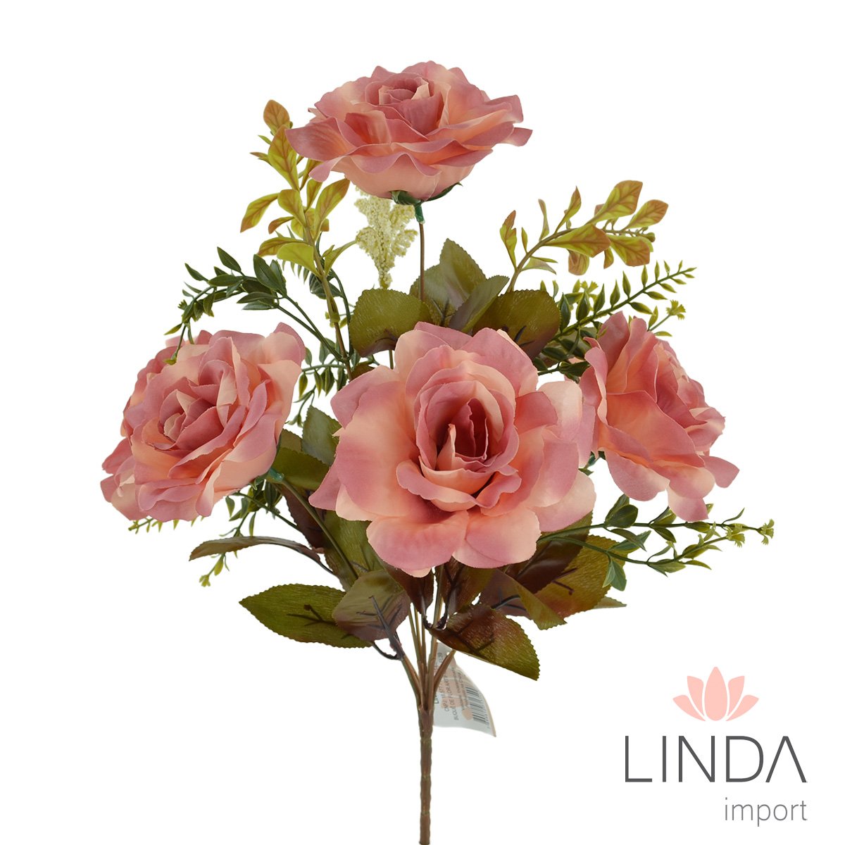 Buquê de Rosas C/9 Galhos 38CM Mix de Cores El39