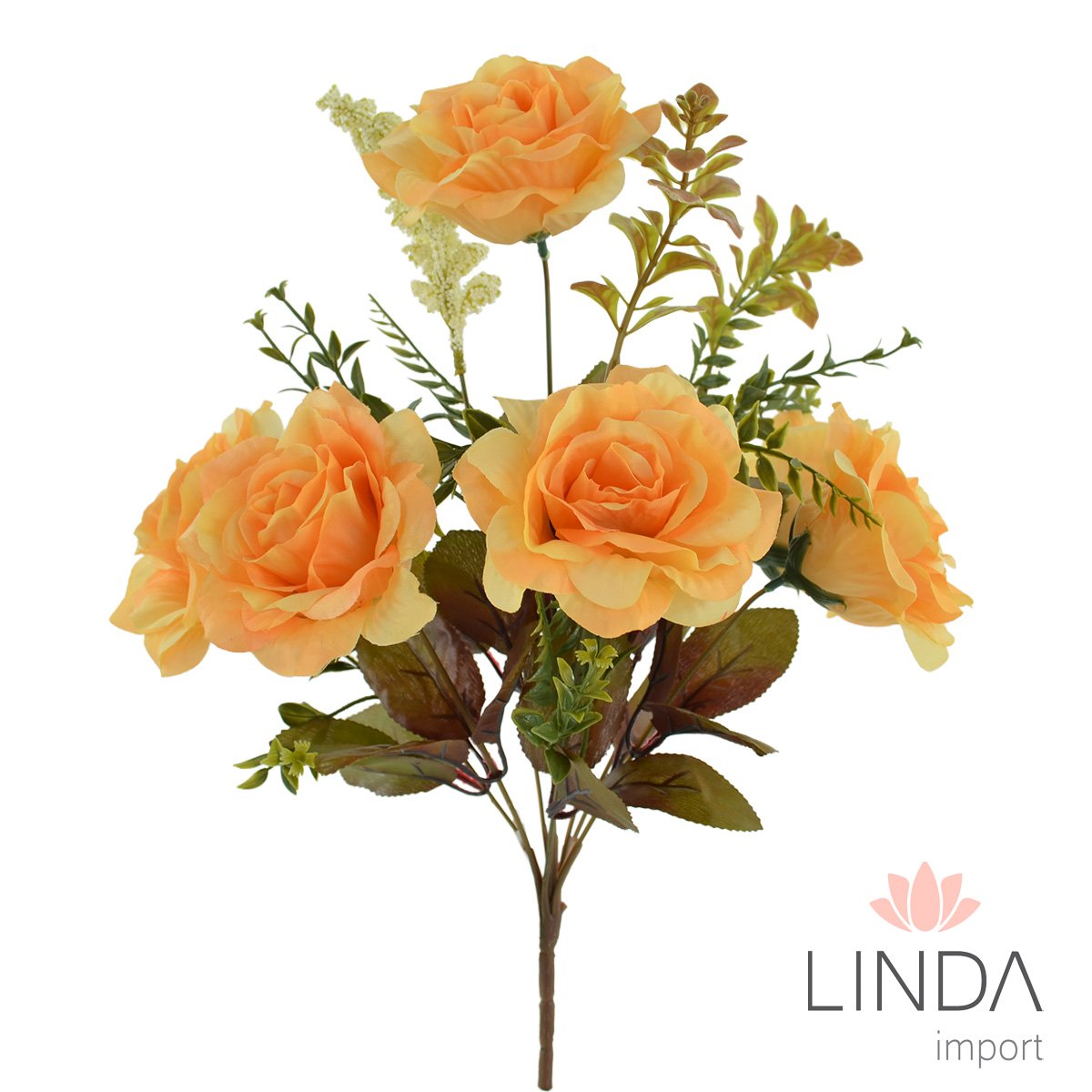 Buquê de Rosas C/9 Galhos 38CM Mix de Cores El39