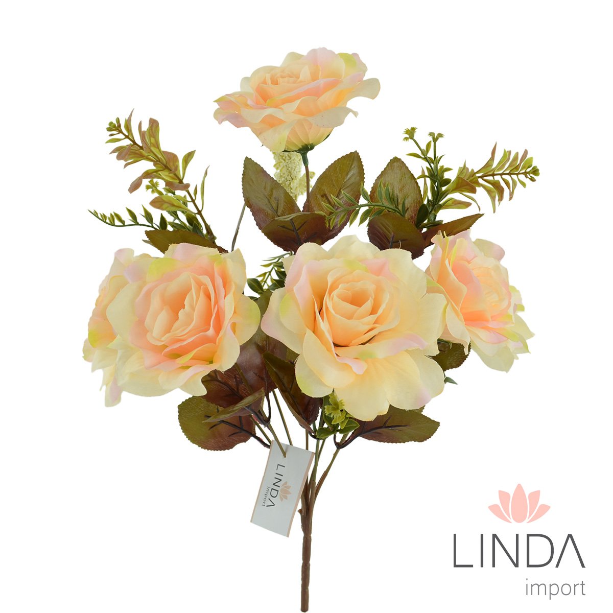 Buquê de Rosas C/9 Galhos 38CM Mix de Cores El39