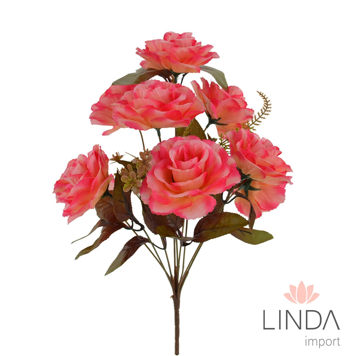 Buquê de Rosas C/9 Galhos 38CM Mix de Cores El40