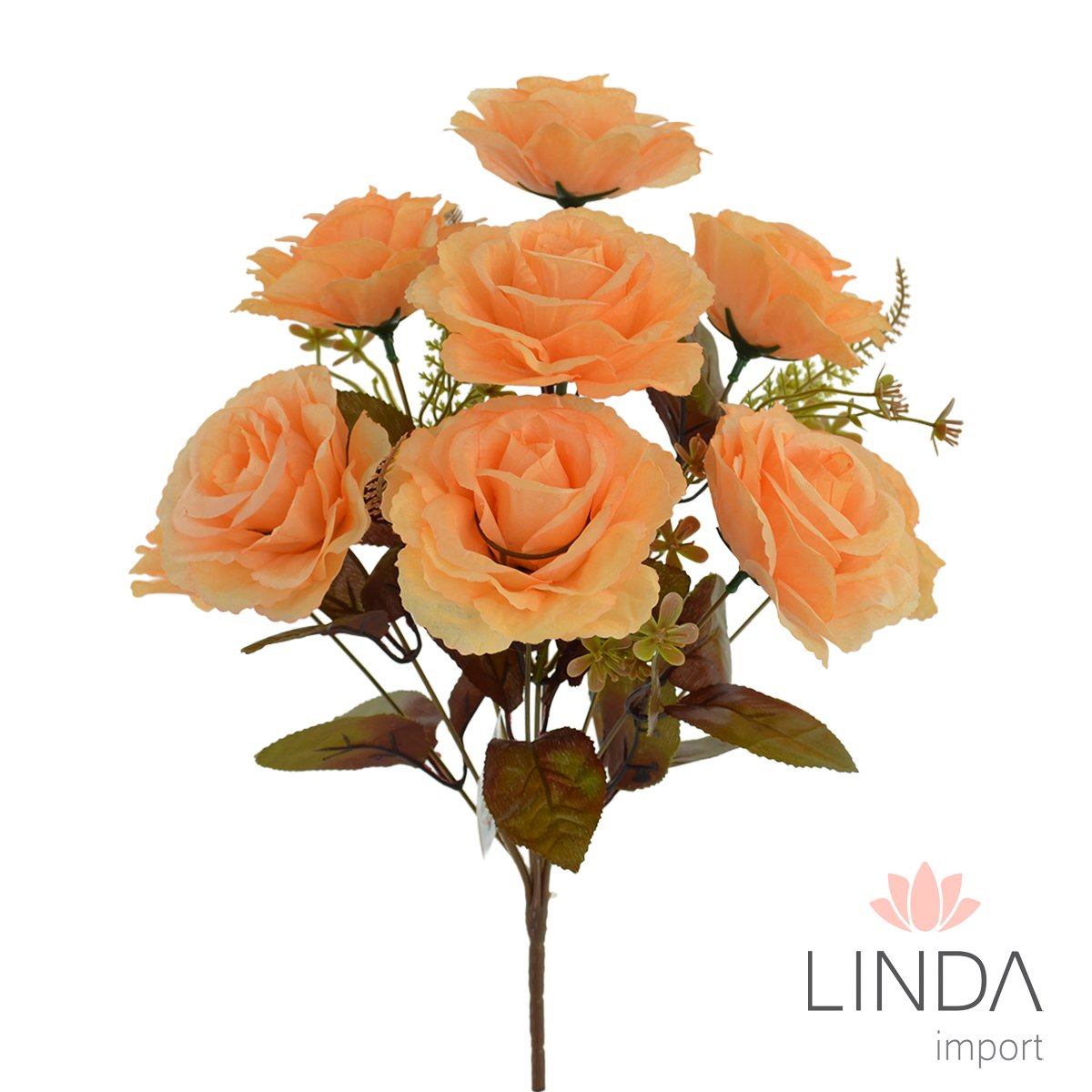 Buquê de Rosas C/9 Galhos 38CM Mix de Cores El40