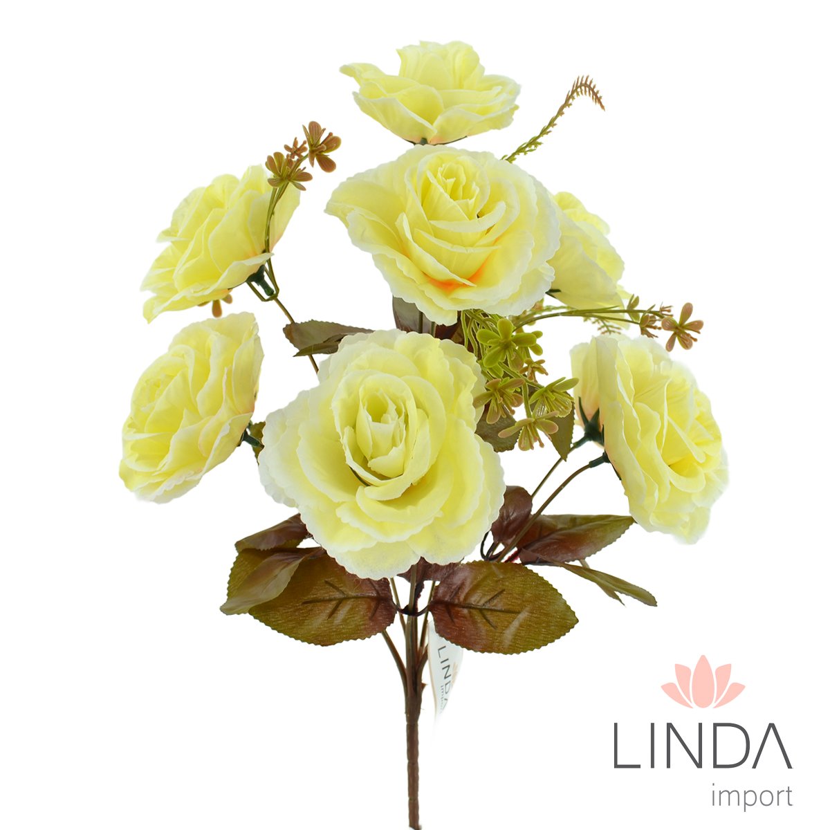 Buquê de Rosas C/9 Galhos 38CM Mix de Cores El40