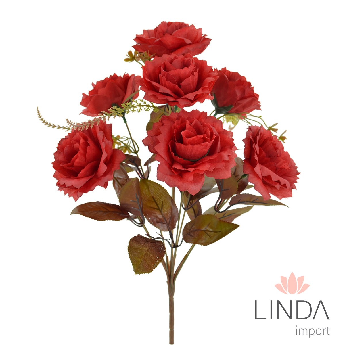 Buquê de Rosas C/9 Galhos 50CM Mix de Cores El42