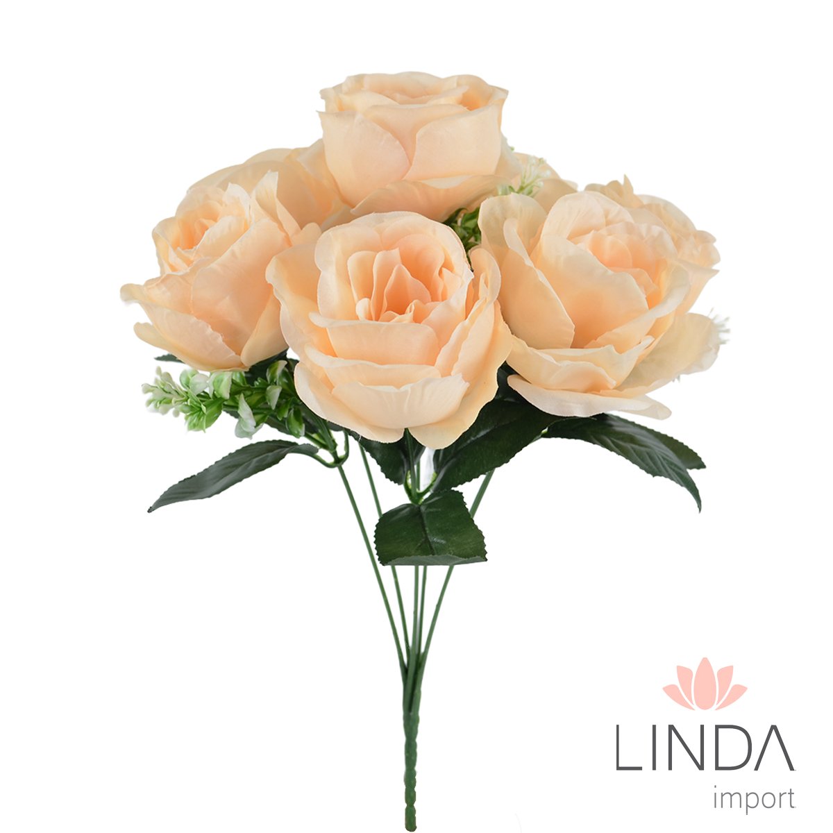 Buquê de Rosas C/7 Galhos 36CM Mix de Cores El43