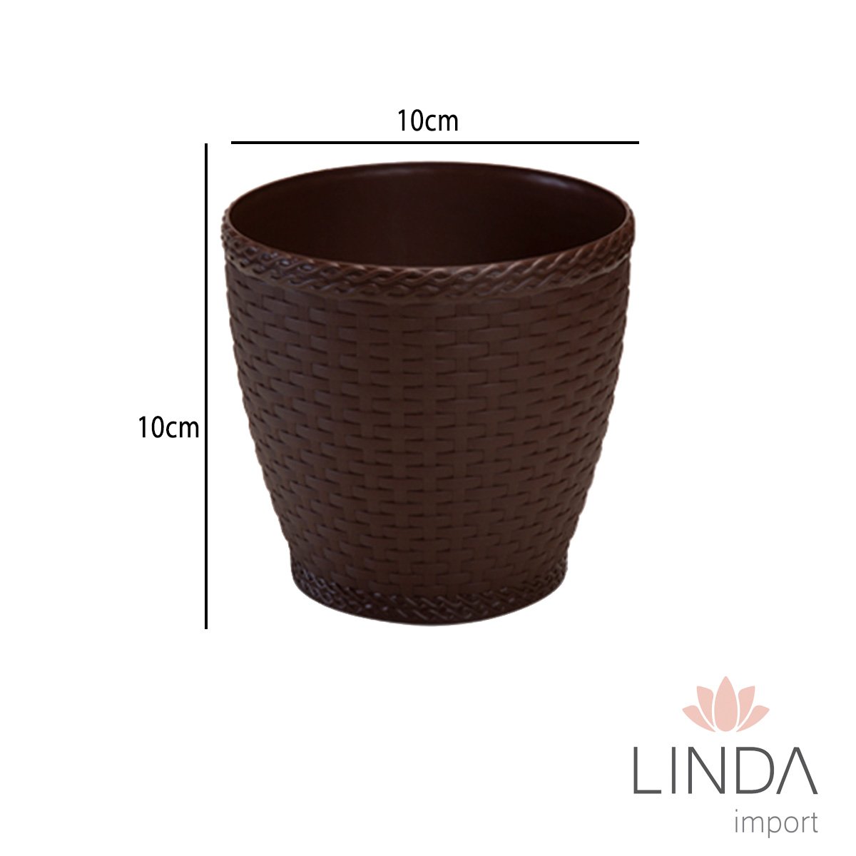 Vaso Rattan Coffee 10X10 M2 GQ13