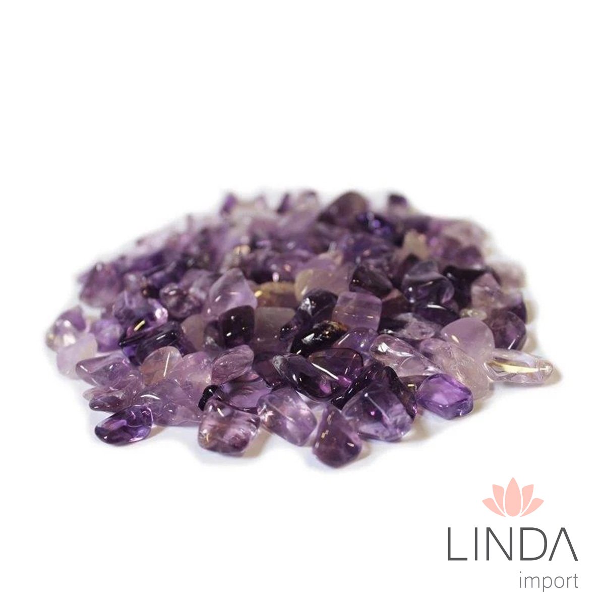 Pedra Semi Preciosa Ametista Polida 250G Id01