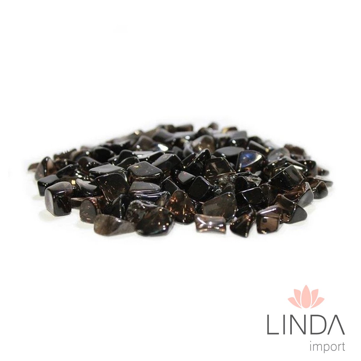 Pedra Semi Preciosa Obsidiana Fume Polida 250G Id04