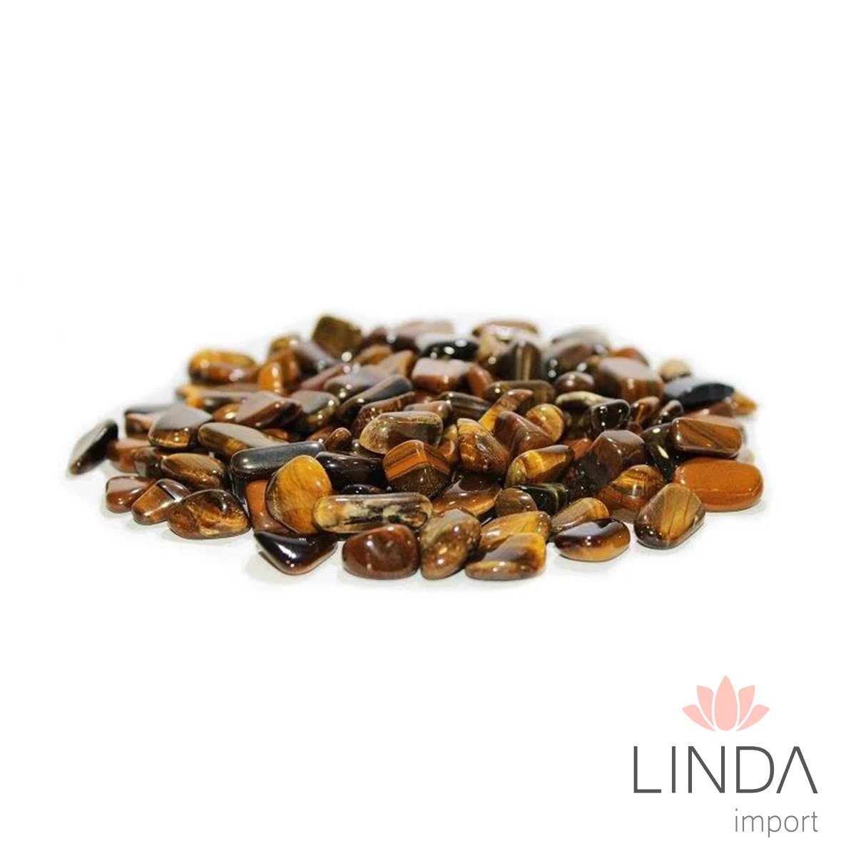 Pedra Semi Preciosa Olho de Tigre Polida 250G Id05