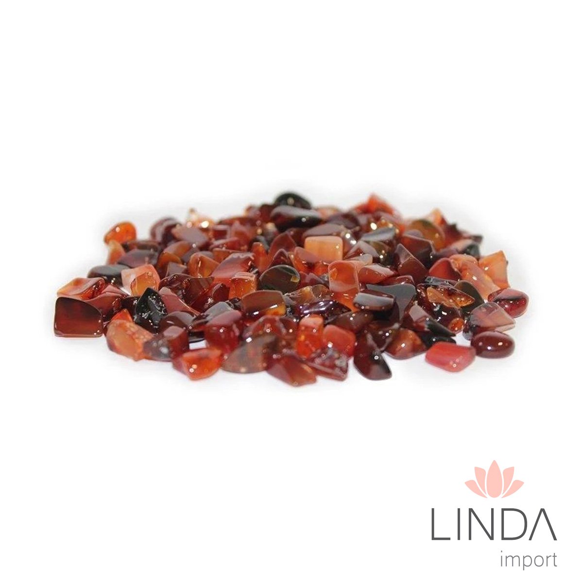 Pedra Semi Preciosa Agata Vermelha 250G Id10
