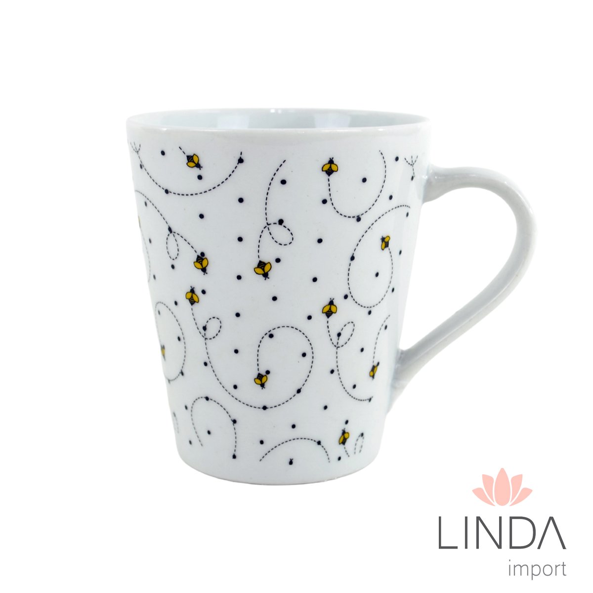Caneca Porcelana Faixa 290ML Graciosa Ja17