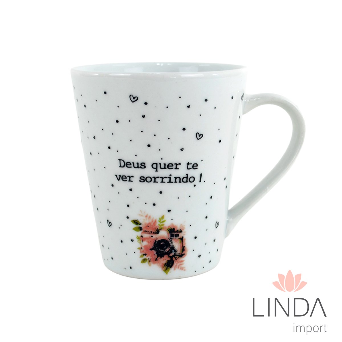 Caneca Porcelana Faixa 290ML Inspiração Ja18