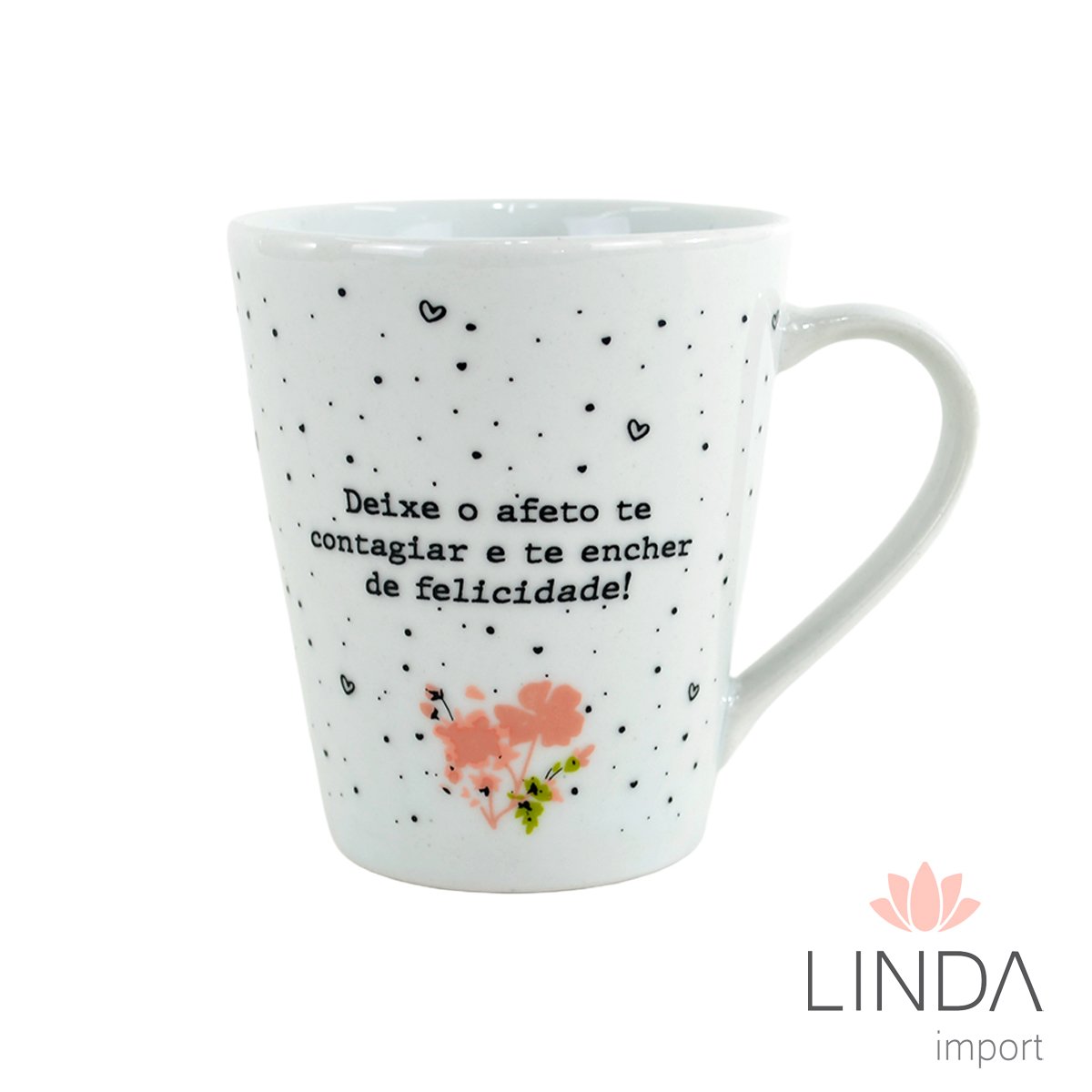 Caneca Porcelana Faixa 290ML Inspiração Ja18