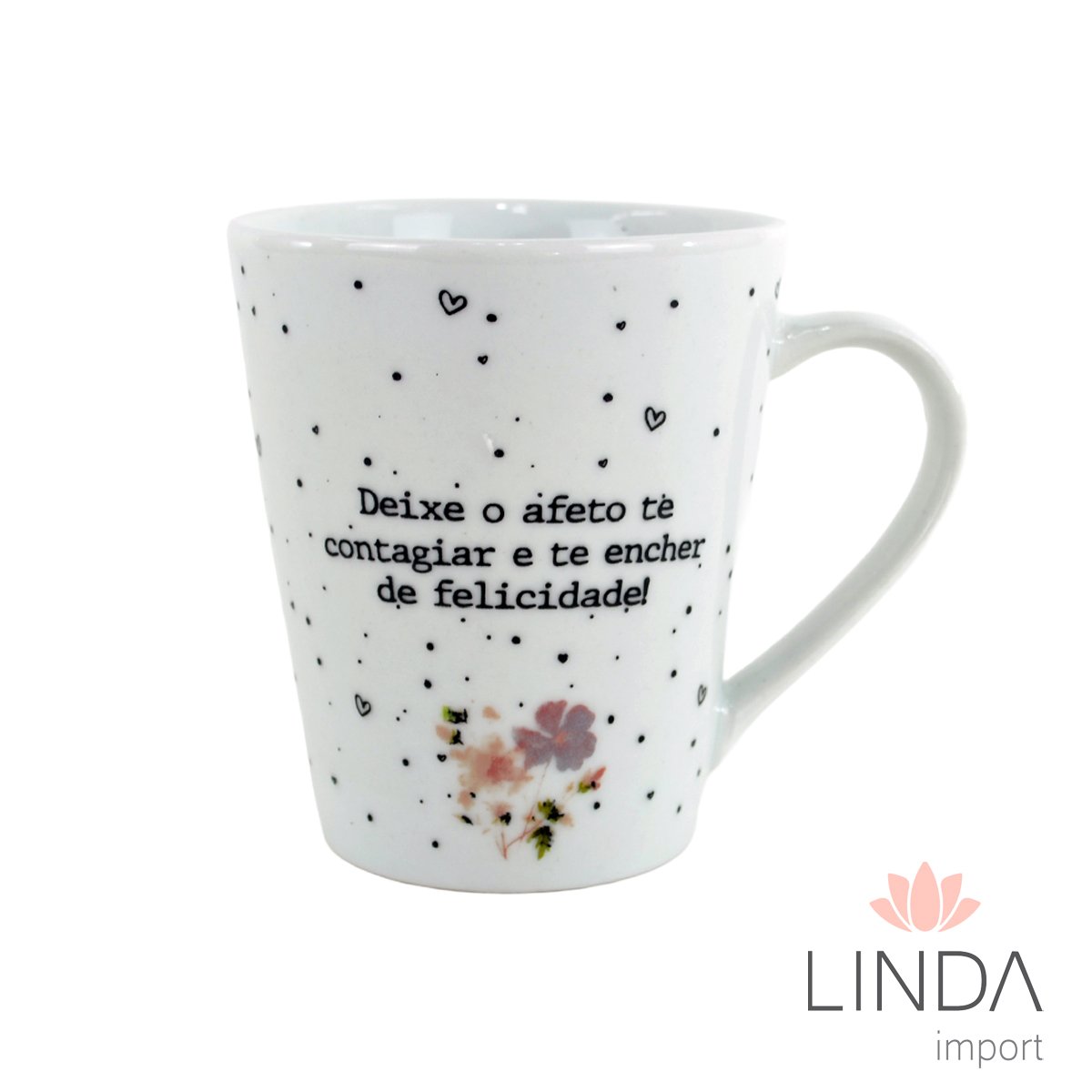 Caneca Porcelana Faixa 290ML Inspiração Ja18
