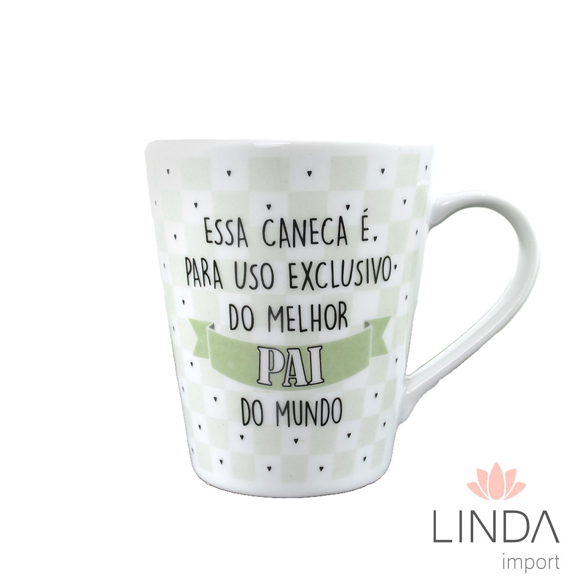Caneca Porcelana Faixa 290ML Pai Ja20