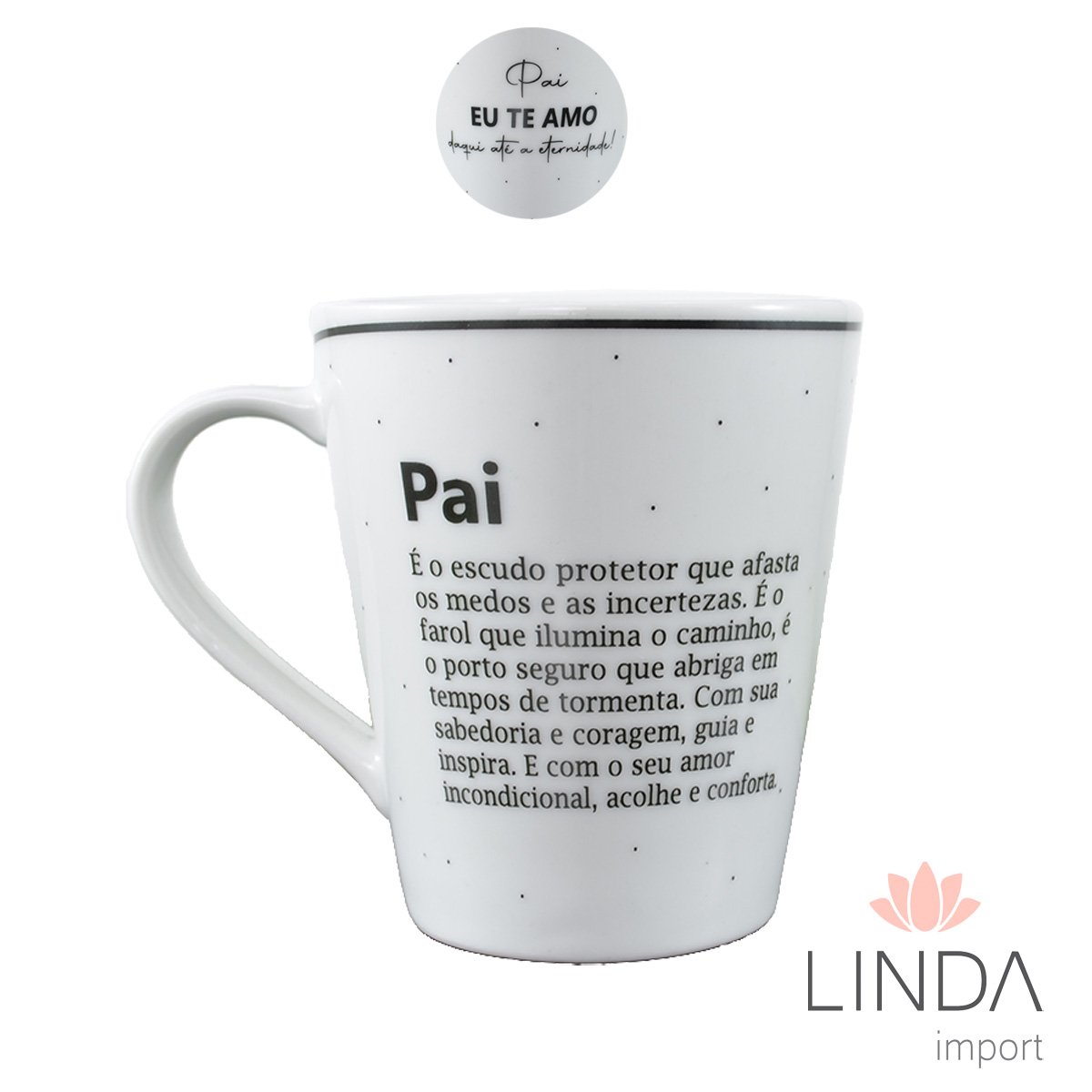 Caneca Porcelana Faixa 290ML Pai Ja20