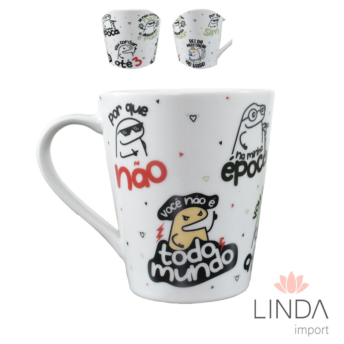 Caneca Porcelana Faixa 290ML Pai Ja20