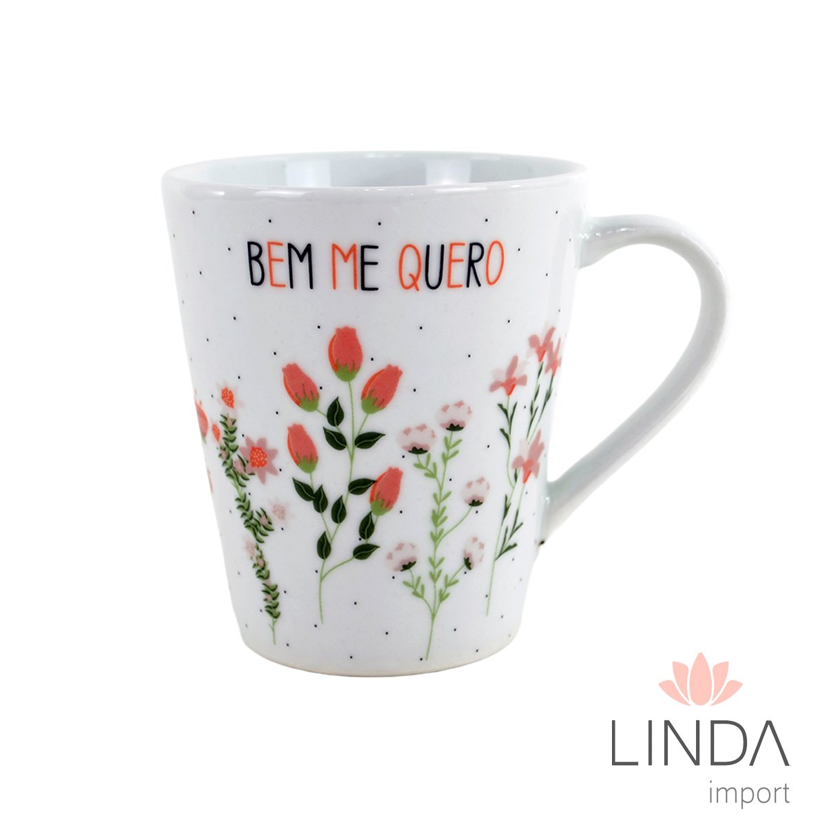 Caneca Porcelana Faixa 290ML Primavera Ja22