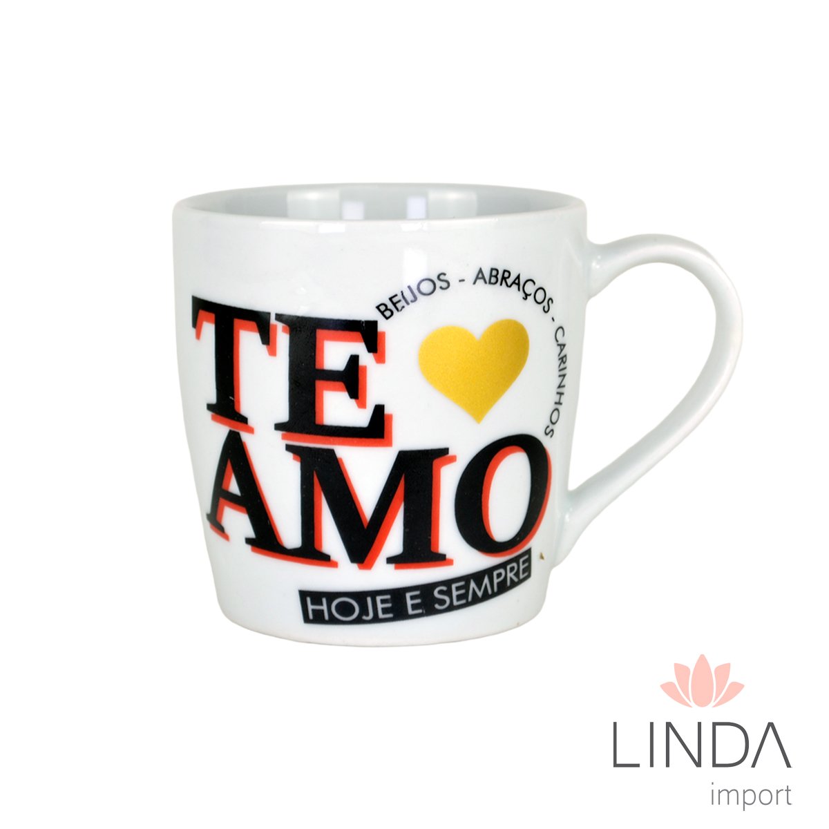 Caneca Porcelana Luxo Spot 350ML Amor Ja24