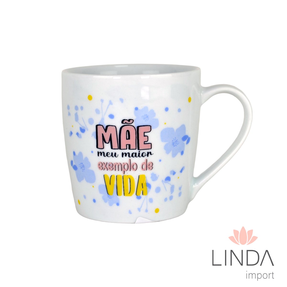 Caneca Porcelana Luxo Spot 350ML Mãe Ja25