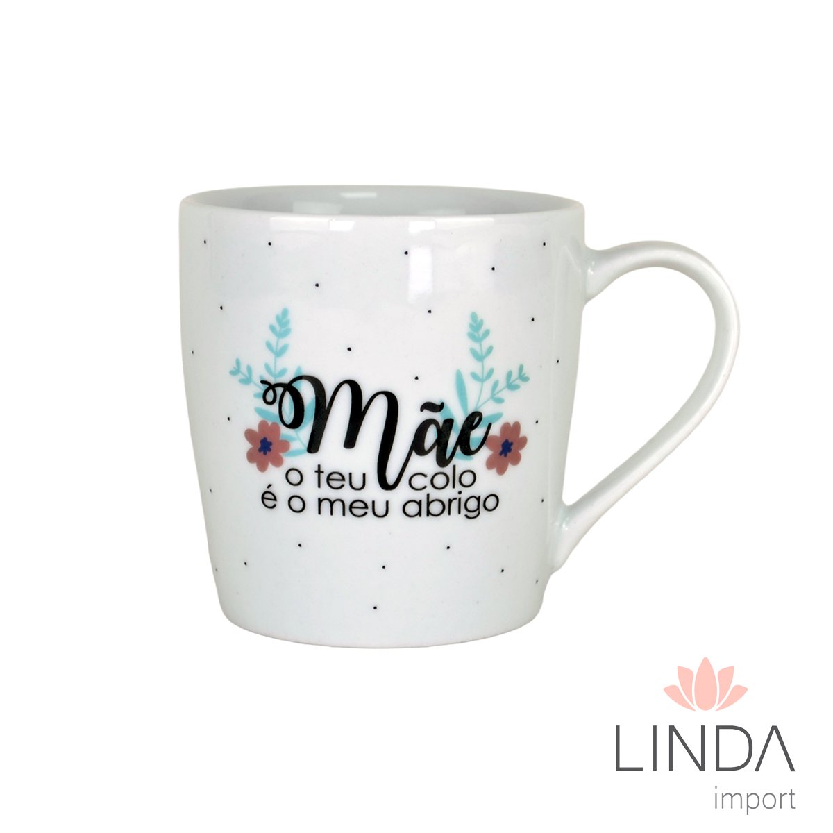 Caneca Porcelana Luxo Spot 350ML Mãe Ja25