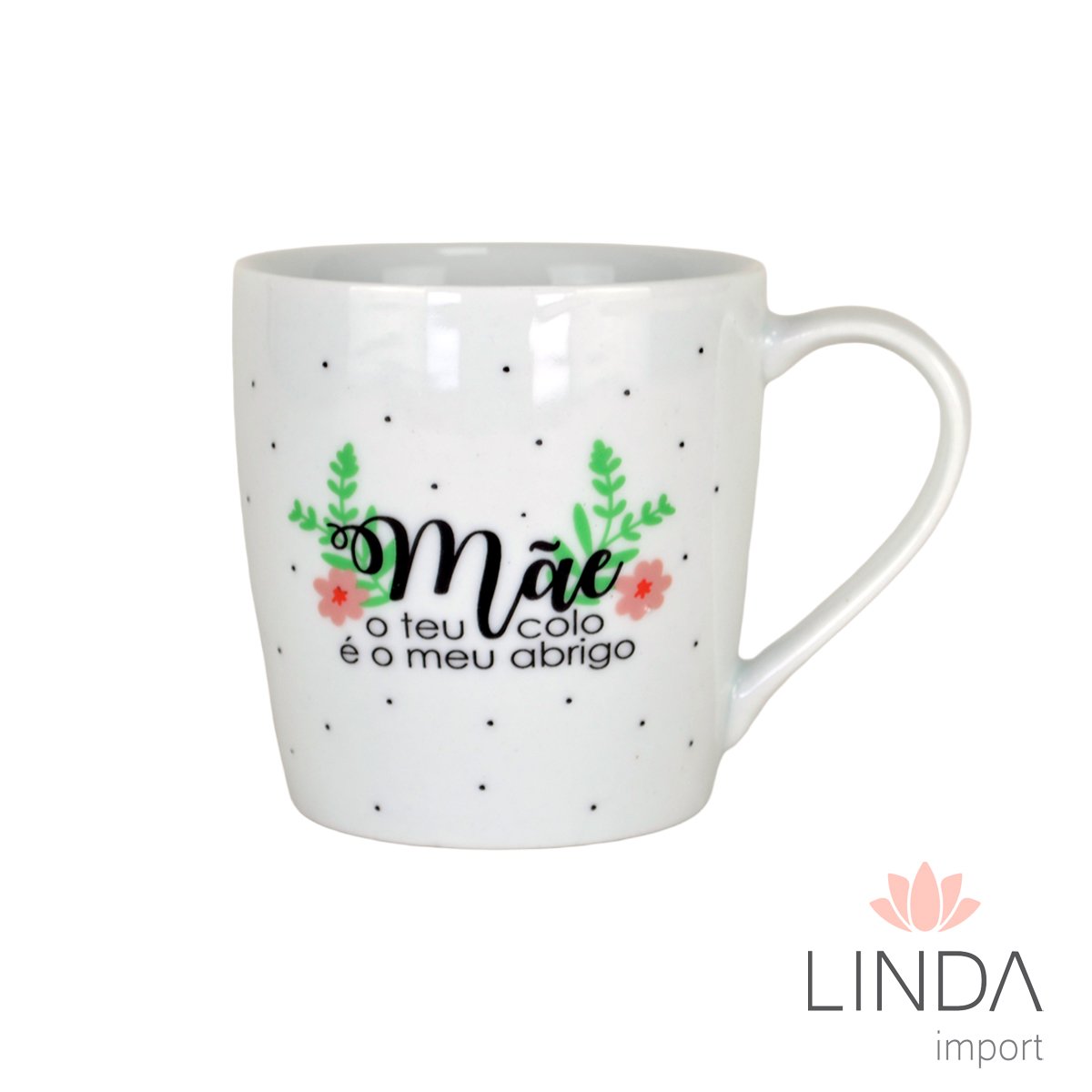 Caneca Porcelana Luxo Spot 350ML Mãe Ja25
