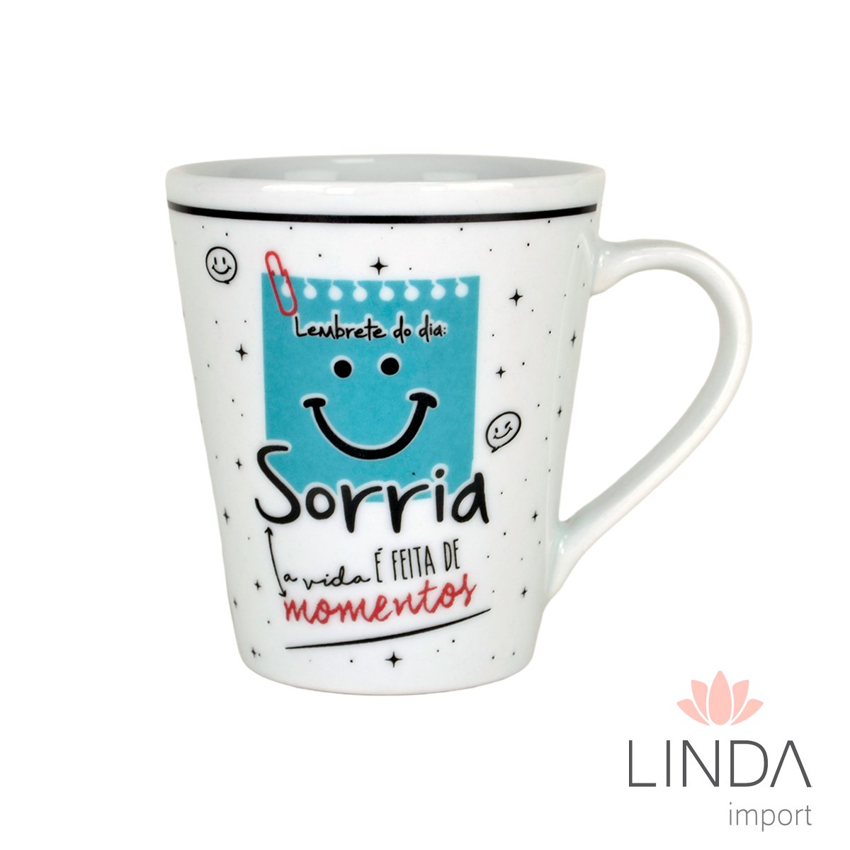 Caneca Porcelana Faixa 290ML Motivação Ja26