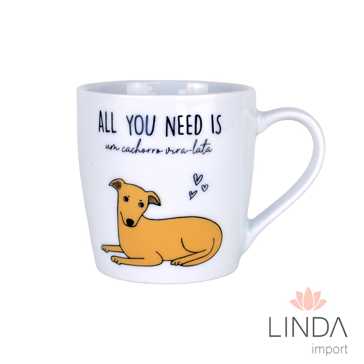 Caneca Porcelana Luxo Spot 350ML Pet Ja27