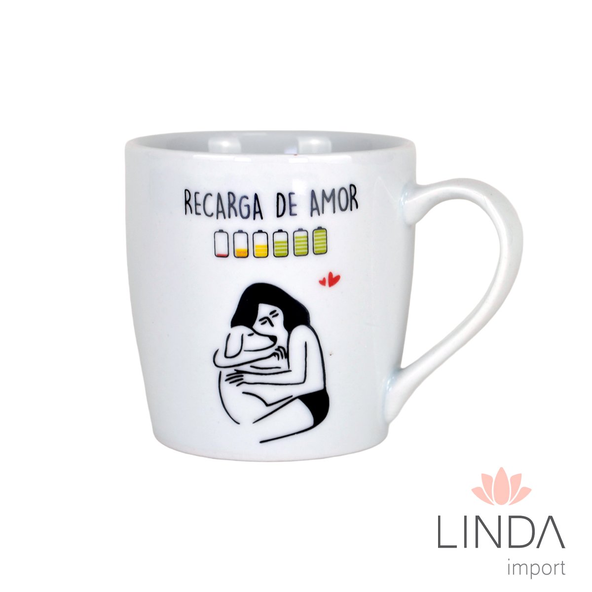 Caneca Porcelana Luxo Spot 350ML Pet Ja27