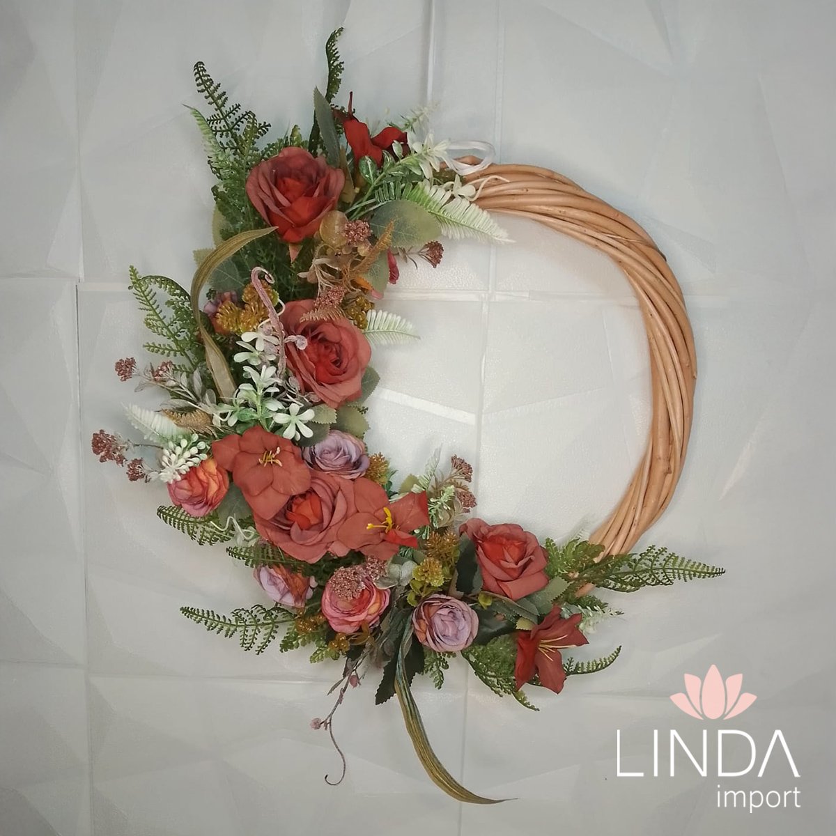 Guirlanda de Vime S/ Casca 30CM JB14