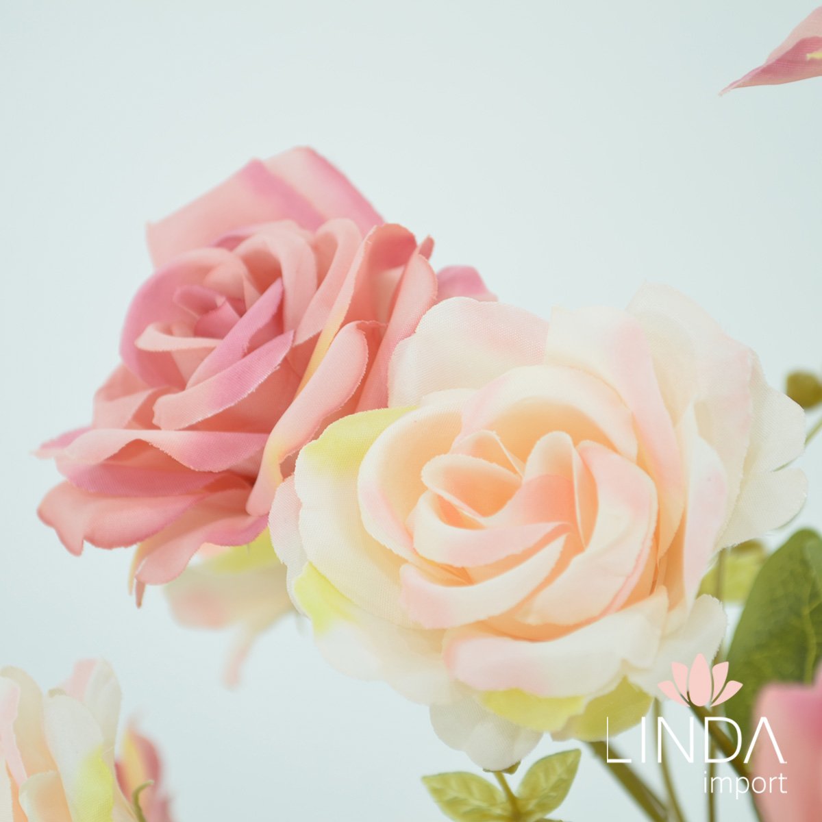 Buquê de Rosas C/10 Galhos Mix de Cores 41CM JN07