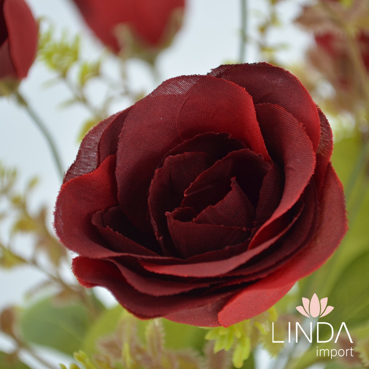 Buquê de Rosas Botão C/10 Galhos 44CM Mix de Cores JN08