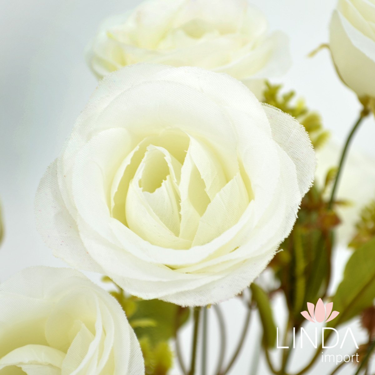 Buquê de Rosas Botão C/10 Galhos 44CM Mix de Cores JN08