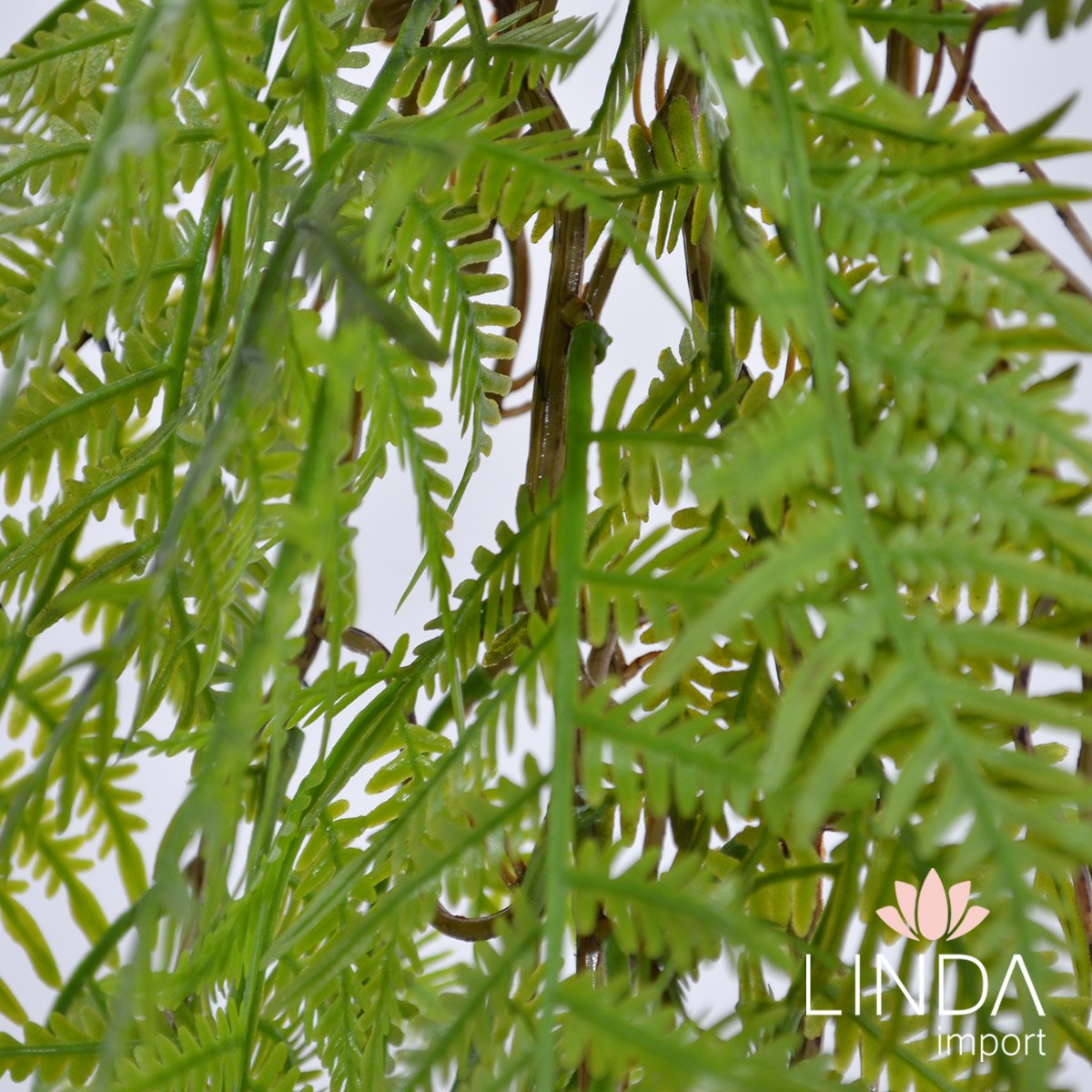 Pendente Verde Samambaia C/4 Galhos 85CM Jo05