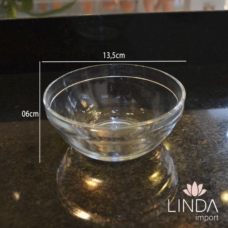 Jogo de Tigela de Vidro C/2 560ML Lin0045