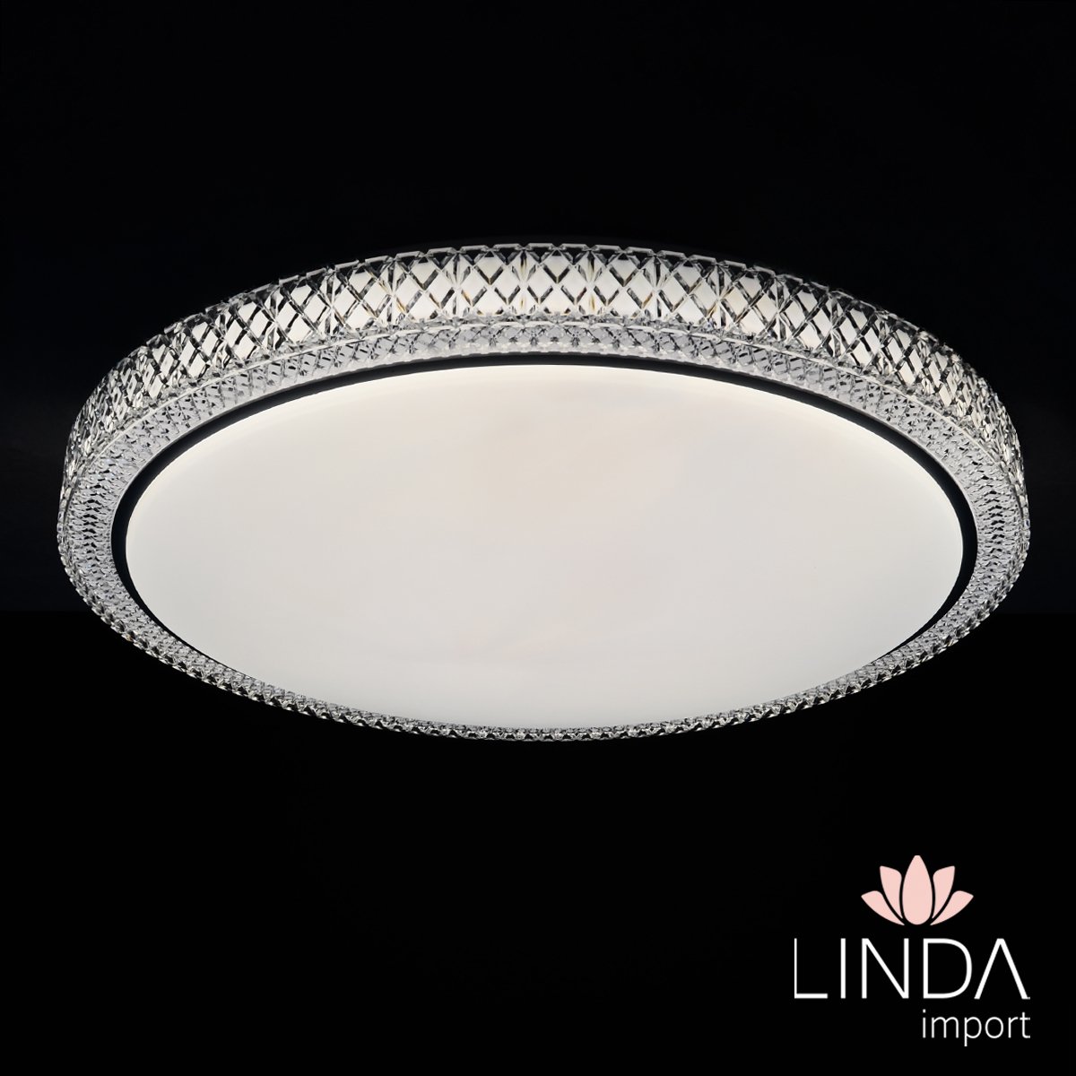 Plafon de Led Sobrepor Bivolt 3000/4000/6000K Dimerízavel C/ Controle 50CM 120W Ju09