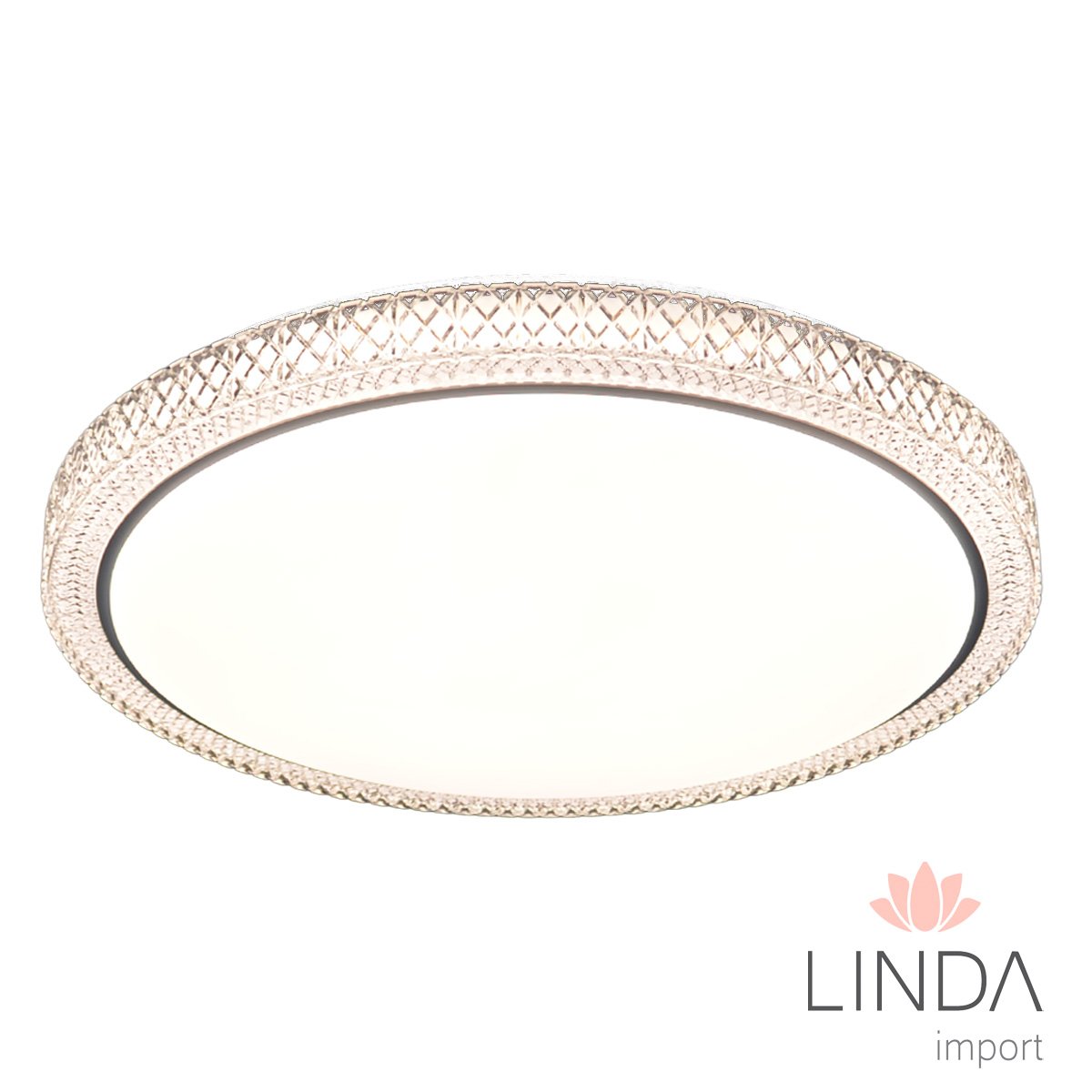 Plafon de Led Sobrepor Bivolt 3000/4000/6000K Dimerízavel C/ Controle 50CM 120W Ju09