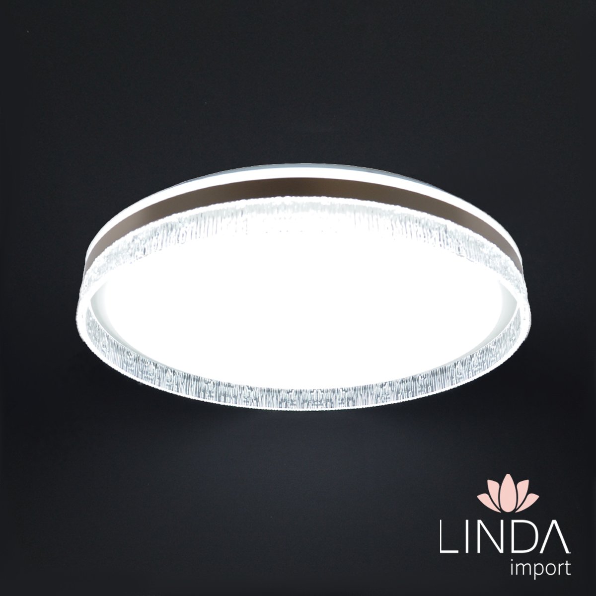 Plafon de Led Sobrepor Bivolt 3000/4000/6000K Dimerízavel C/ Controle 50CM 120W Ju11