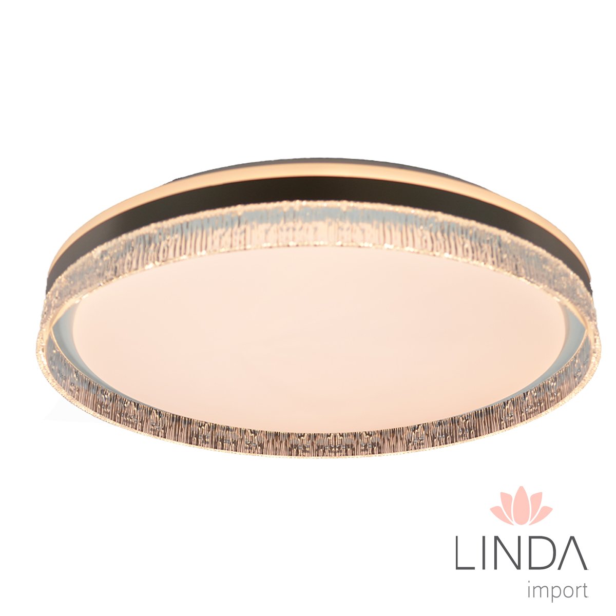 Plafon de Led Sobrepor Bivolt 3000/4000/6000K Dimerízavel C/ Controle 50CM 120W Ju11
